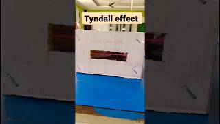 Experiment Tyndall effect class10 scattering of light humaneyeandcolorfulworld [upl. by Llyrad]