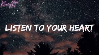 LISTEN TO YOUR HEART  CYDEL GABUTERO  Lyrics [upl. by Scrivings]