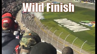 2024 Daytona 500 Finish From The Grandstands [upl. by Jackquelin]