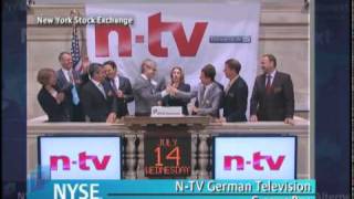 14 July 2010 NTV celebrates 15 years at the NYSE [upl. by Mundy514]