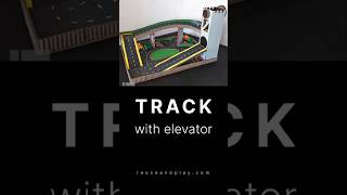 Toy Car Track with an elevatorcardboardcrafts cartrack toygarage cardboardtrack [upl. by Abla]