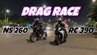 Duke 200 LED vs NS200 BS7 vs MT15 V2 Drag Race [upl. by Mann]