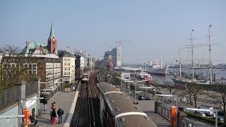 Hamburg Germany harbor and city time lapse 41 XL Version 2  4K 2160p Ultra HD [upl. by Ahsatam]