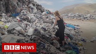 The fast fashion graveyard in Chiles Atacama Desert  BBC News [upl. by Ellehsor227]