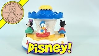 Disney Merry Go Round Dreamtime Carousel Baby Mickey Mouse Minnie Mouse Goofy Donald Duck [upl. by Etnohc328]