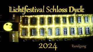 Schloss Dyck Lichtfestival 2024 4 K [upl. by Alec]