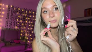 ASMR Apple Mic Applying Chapstick Personal Attention Light Mouth Sounds [upl. by Ruenhs]