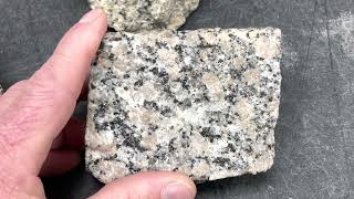 Rock Identification with Willsey Intrusive Igneous Rocks granite granodiorite diorite gabbro [upl. by Orestes]