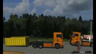 Baustelle mit Kettenbagger CATERPILLAR 315D im LS 2011 Teil 1 [upl. by Dal]