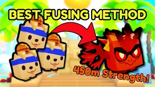 NEW BEST FUSING METHOD TO GET RAINBOW WILD FIRE AGONY IN PET SIMULATOR X [upl. by Atsirc]