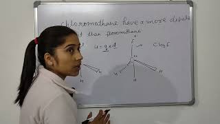 Explanation of more dipole moment of chloromethane than fluoromethane MadhuRanaChemistryWorld [upl. by Eislrahc721]