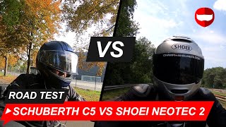 Schuberth C5 vs Shoei Neotec 2  Champion Helmets [upl. by Nahgrom]