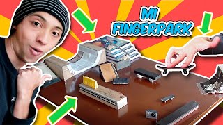 Fingerboard skatepark en casa🖐🏻 con rampas  R2ARTUR [upl. by Ahsiled]