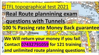 Topographical Skills Assessment Test 2021Real Route planning Exam Questions involving Tunnels [upl. by Michal]