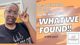 hair loss in women in their 20s and thirties [upl. by Enirbas427]