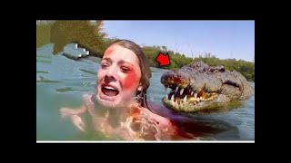 This Woman Went Swimming In Crocodile Infested Water 😱💔 [upl. by Atokad78]