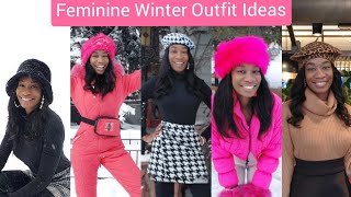 FEMININE WINTER OUTFIT IDEAS ASPEN COLORADO EDITION Shein  Forever 21 [upl. by Adnilra942]