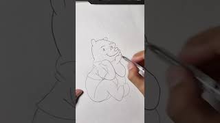 The Honey Hunt WinnieThePooh Disney art drawing sketching [upl. by Imis]