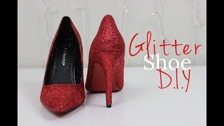 DIY Glitter Shoes  The Design Diary [upl. by Adaminah]