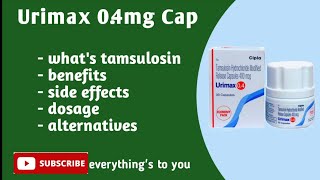 URIMAX 04MG CAP  Full Details  Medicines details in Tamil  Marundhu Kadai [upl. by Otrebcire]