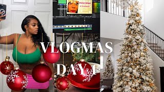 I GOT MY TREE VLOGMAS DAY 1 🎄 [upl. by Igic]