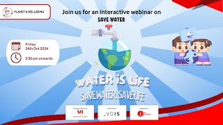 Webinar Save Drinking Water Practical steps  Water Conservation [upl. by Munshi194]