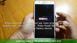 Samsung Galaxy J3 SMJ330F 2017 Hard reset [upl. by Gebelein153]