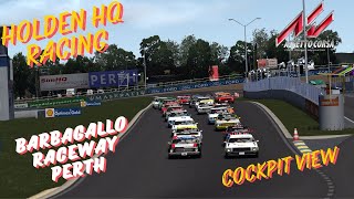 Assetto Corsa Holden HQ Racing at Barbagallo Raceway Perth cockpit view No commentary [upl. by Adnohryt539]