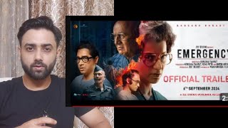 EMERGENCY Trailer reaction  Kangana Ranawat [upl. by Jaynell]