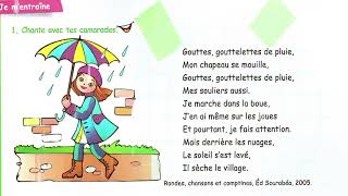 Gouttes gouttelettes de pluie la comptine [upl. by Asabi]