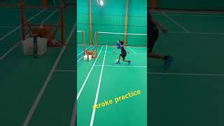 Cross block net practice for Akira👍viralvideoshortsfeedbadmintontrendingshortsshortvideonew [upl. by Eilema]