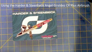 Using the Harder and Steenbeck Angel Giraldez Infinity CR Plus Airbrush [upl. by Anaihk]