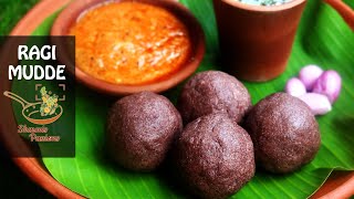 Ragi Mudde Recipe  Ragi Kali Recipe [upl. by Asilanna]