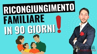 🔥RICONGIUNGIMENTO FAMILIARE 2024 QUANTO TEMPO CI VUOLE IL TEMPO DI ATTESA PER LEGGE E 90 GIORNI [upl. by Rushing]