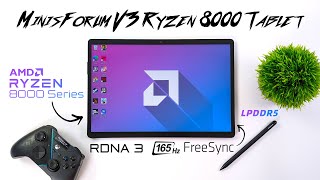 This Is The Worlds First AMD Ryzen 3 In 1 Tablet And Its FAST Minisforum V3 [upl. by Rhodes]