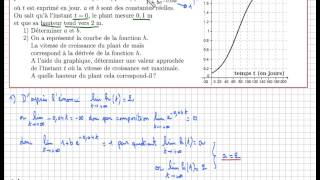Fonction exponentielle Bac S Pondichéry 2013 exercice 1 Important [upl. by Ainalem]