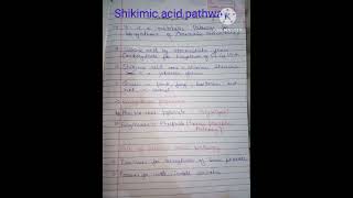 Shikimic acid pathway gernal introduction pharmacognosy 2 Unit1 [upl. by Eirolav]