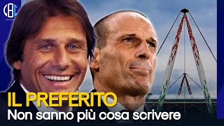 ALLEGRI SMENTISCE IL TUTTOSPORT  CONTE IL DESIDERIO DELLA JUVENTUS  RIMPIANTO HUIJSEN [upl. by Chenay]