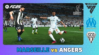 OLYMPIQUE MARSEILLE vs ANGERS  Ligue 1 202425  EA SPORTS FC 25 [upl. by Ennagem]