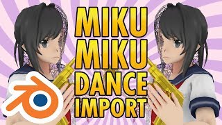 Open MMDPMX in Blender Miku Miku Dance 3D Model Format Import PlugIn Tutorial [upl. by Atalee250]