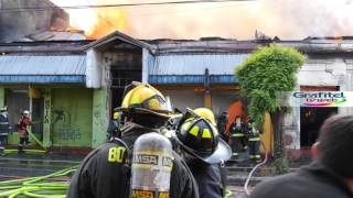 Incendio calle Zenteno con Rodriguez [upl. by Leuams929]