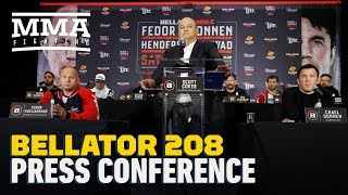 Bellator 208 Fedor vs Sonnen PreFight Press Conference  MMA Fighting [upl. by Noiramed117]