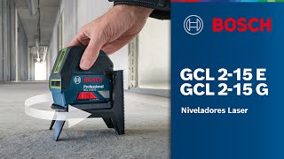 Niveladores Bosch GCL 215 e GCL 215 G [upl. by Alyce]