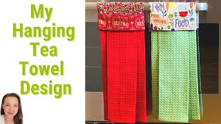 Easy DIY Hanging Tea Towel Tutorial  No Buttons Snaps or Velcro Simple and Modern [upl. by Schreibe]