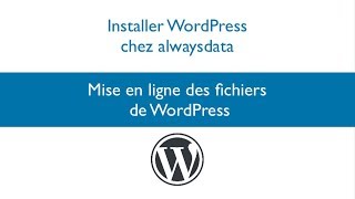 Installer WordPress chez alwaysdata 12 [upl. by Drageruaeb]