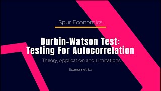 Durbin Watson Test Testing for Autocorrelation [upl. by Barra]