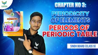 Periods of Periodic table Chp 3 Class 9 Chemistry sindhboard shaheencoachingcenter [upl. by Eelirem]