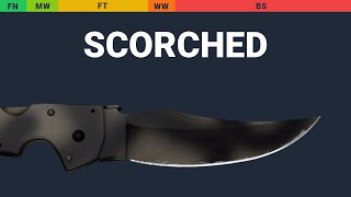 Falchion Knife Scorched  Skin Float And Wear Preview [upl. by Idelle]