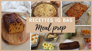 Meal Prep IG bas  Idées de repas pour rééquilibrage alimentaire et recettes IG bas [upl. by Hamer]