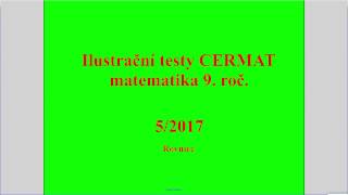 Rovnice  Př 5 2017  Ilustrační testy k přijímacím zkouškám z matematiky na SŠ [upl. by Nilsoj]
